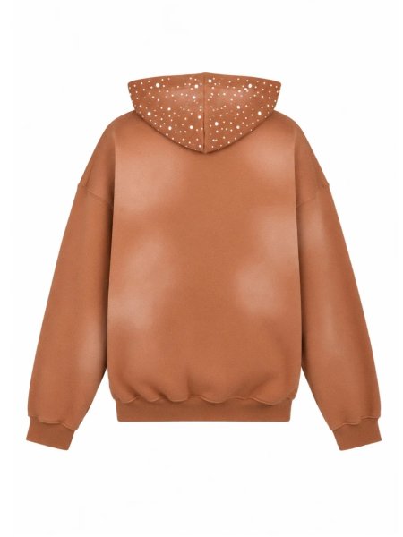 画像2: BREATH / pearl studs zip hoodie 　 (2)
