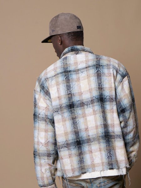 画像8: MLVINCE®︎ / distressed check shirts 　  (8)