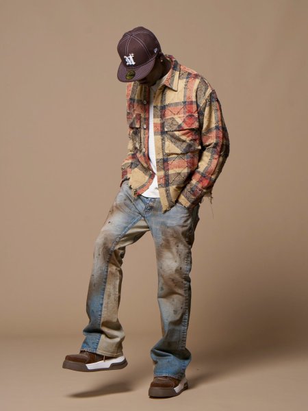 画像6: MLVINCE®︎ / distressed check shirts 　  (6)