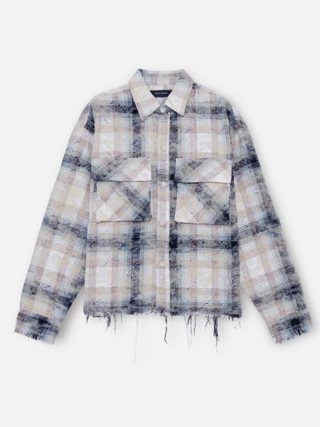 画像1: MLVINCE®︎ / distressed check shirts 　  (1)