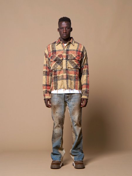 画像3: MLVINCE®︎ / distressed check shirts 　  (3)