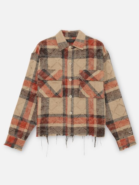 画像1: MLVINCE®︎ / distressed check shirts 　  (1)