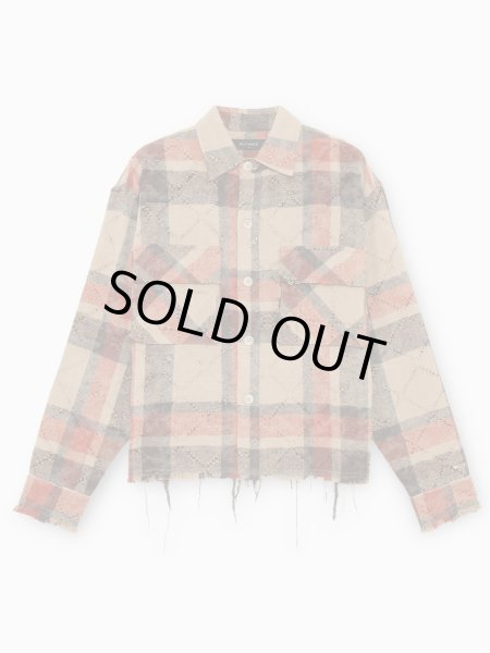 画像1: MLVINCE®︎ / distressed check shirts 　  (1)