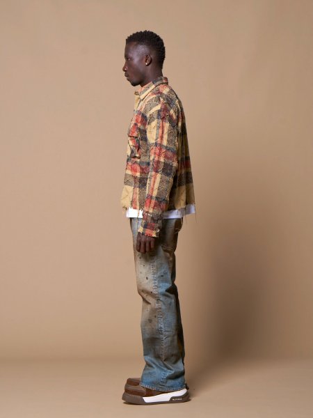 画像5: MLVINCE®︎ / distressed check shirts 　  (5)
