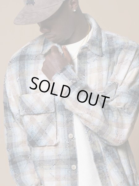 画像7: MLVINCE®︎ / distressed check shirts 　  (7)