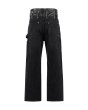 画像2: LAST NEST / saefty pin leather denim double knee (2)