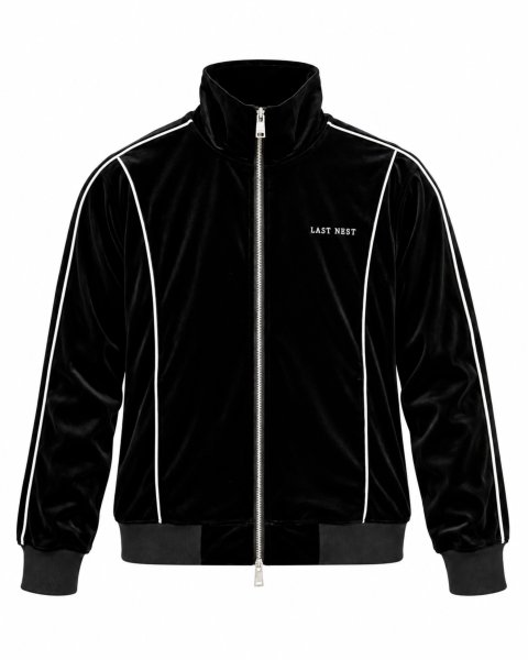 画像1: LAST NEST / velvet track jacket  (1)