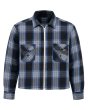画像1: HTC × LAST NEST / studs flannel shirt  (1)