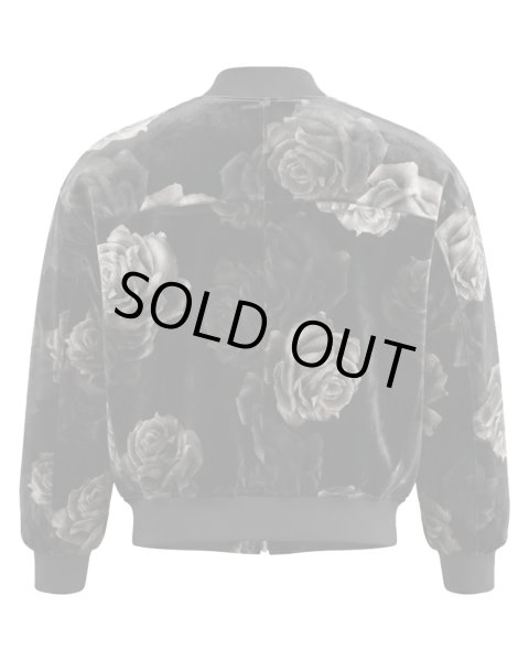 画像2: LAST NEST / rose velvet bomber jacket  (2)