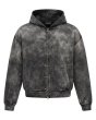画像1: LAST NEST / safety pin washed zip hoodie (1)