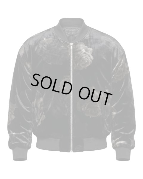 画像1: LAST NEST / rose velvet bomber jacket  (1)