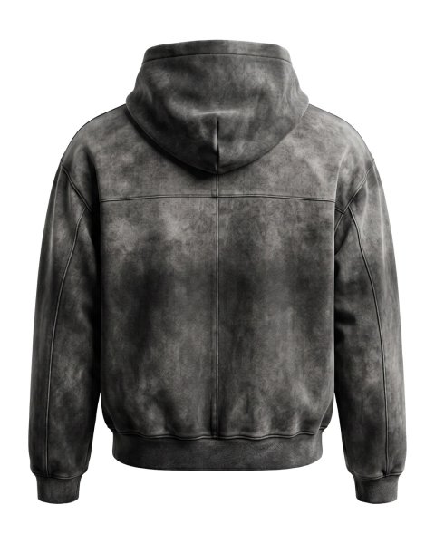 画像2: LAST NEST / safety pin washed zip hoodie (2)
