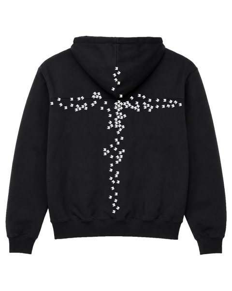 画像2: LAST NEST / cross studs print hoodie (2)