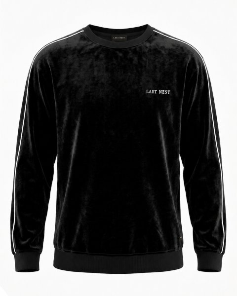 画像1: LAST NEST / velvet crewneck  (1)