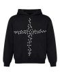 画像1: LAST NEST / cross studs print hoodie (1)
