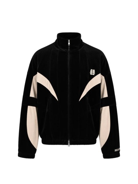 画像1: BREATH / velour warm up jacket  (1)