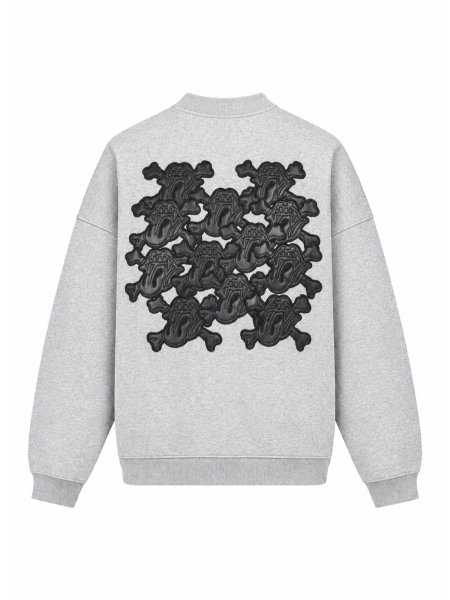 画像1: BREATH / grill&tan&bone patch crew sweat (1)