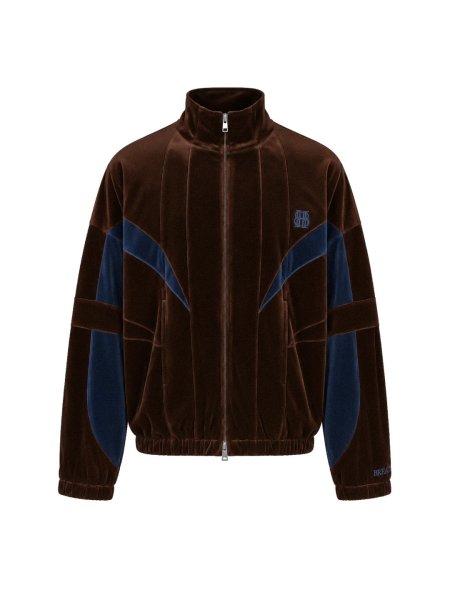 画像1: BREATH / velour warm up  jacket  (1)