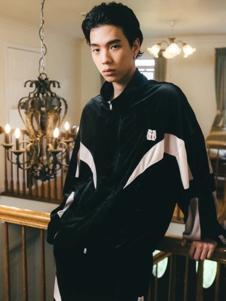 画像3: BREATH / velour warm up jacket  (3)