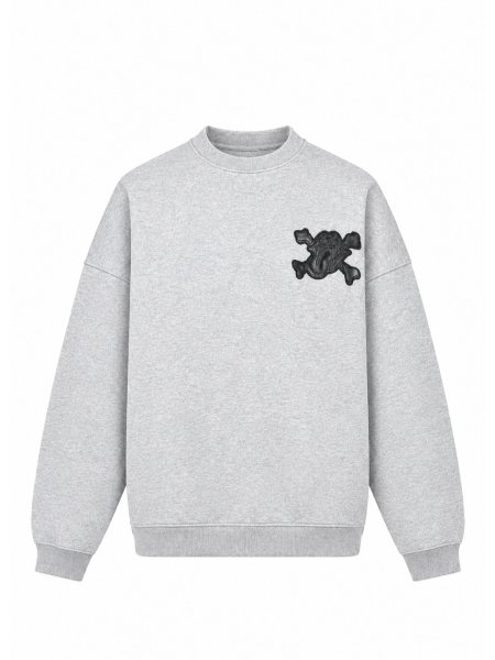 画像2: BREATH / grill&tan&bone patch crew sweat (2)