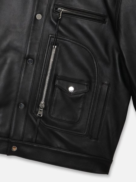 画像7: MLVINCE®︎ / leather biker shirt  (7)