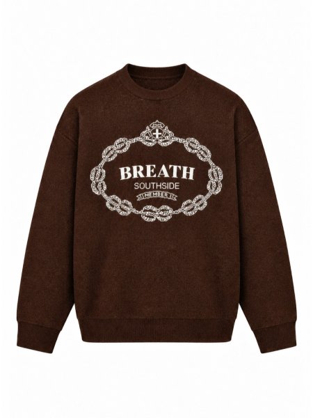 画像1: BREATH / royal emblem crew knit (1)