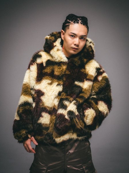 画像3: BREATH / faux fur zip hoodie 　　 (3)