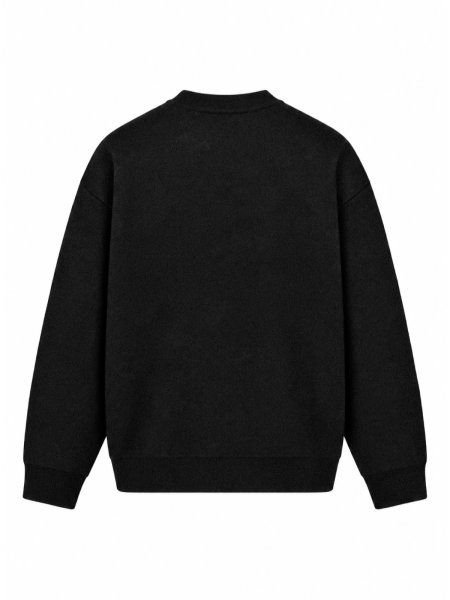 画像2: BREATH / black card crew knit (2)