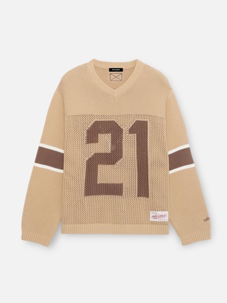 画像1: MLVINCE®︎ / knit football top (1)
