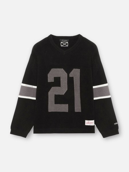 画像1: MLVINCE®︎ / knit football top (1)