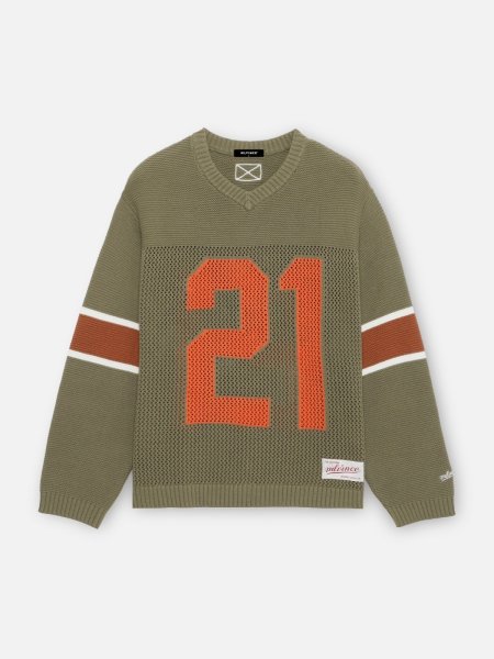 画像1: MLVINCE®︎ / knit football top (1)