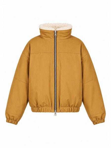 画像1: BREATH / faux leather mouton jacket  (1)