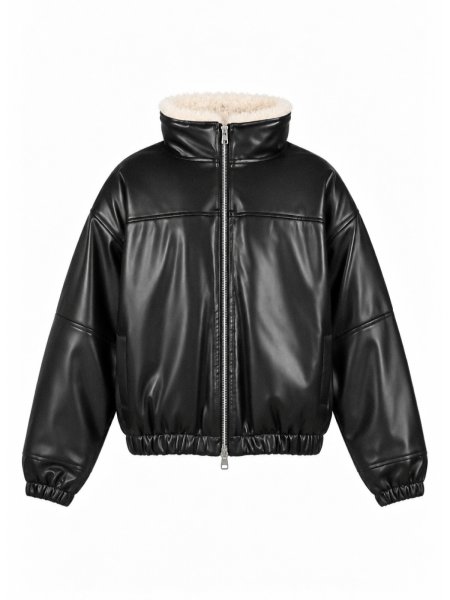 画像1: BREATH / faux leather mouton jacket  (1)