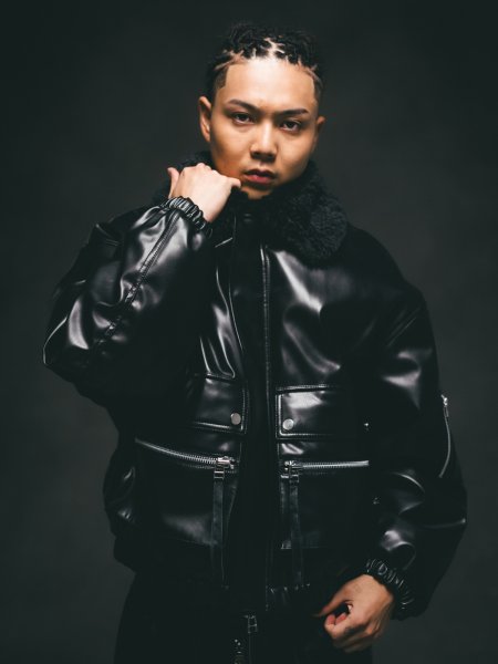 画像3: BREATH / faux leather fur bomber jacket  (3)