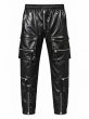 画像1: BREATH / faux leather cargo jogger pants  (1)