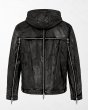 画像2: LAST NEST / hard coating cross bomber jacket  (2)