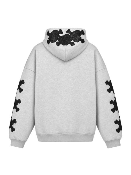 画像2: BREATH / grill&tan&bone patch hoodie  (2)