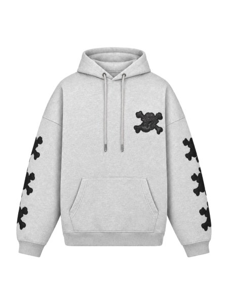画像1: BREATH / grill&tan&bone patch hoodie  (1)