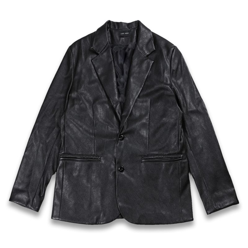 LAST NEST / leather embroidered blazer - OTHELLO KUMAMOTO