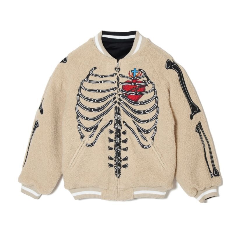 MAYO / bones embroidery reversible jacket - OTHELLO KUMAMOTO